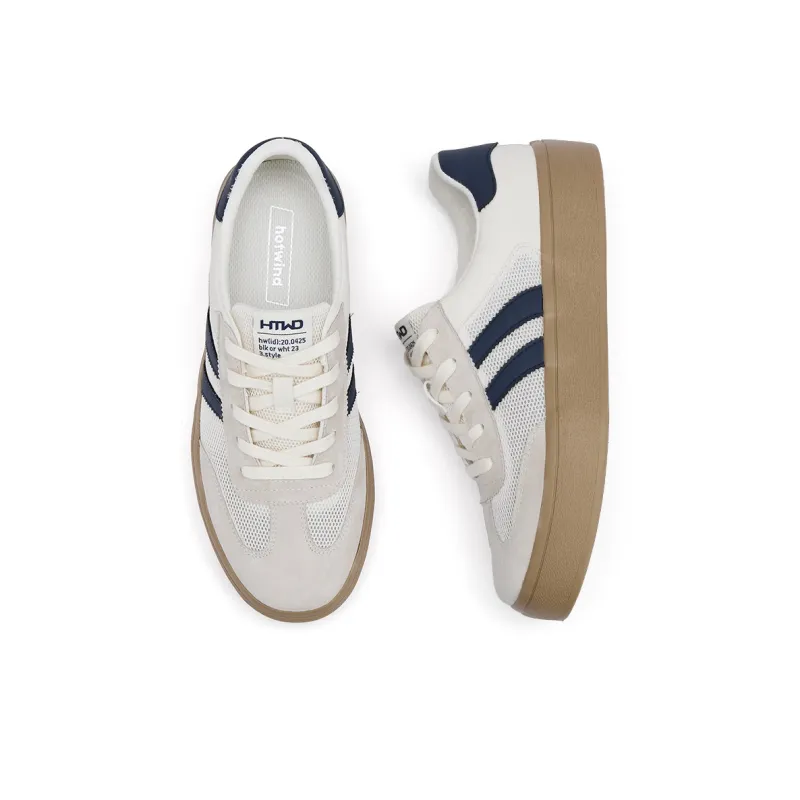 Hotwind Mesh German Army Trainers Lightweight And Breathable Low Top Skateboard Shoes Men's-2
