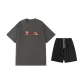 2 Pack (Dark Gray Top+Black Shorts)