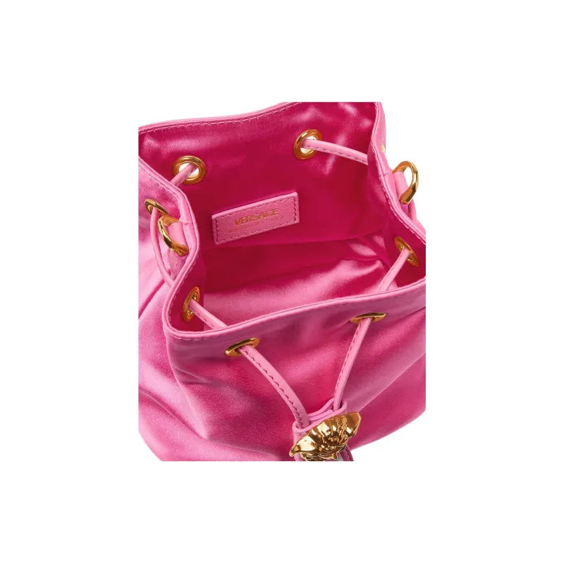 VERSACE La Medusa Viscose Bucket Bag, One Shoulder Handbag Mini Women's Pink-3