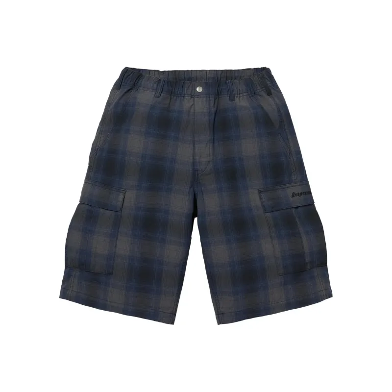 Supreme Shadow Plaid Cargo Short-4