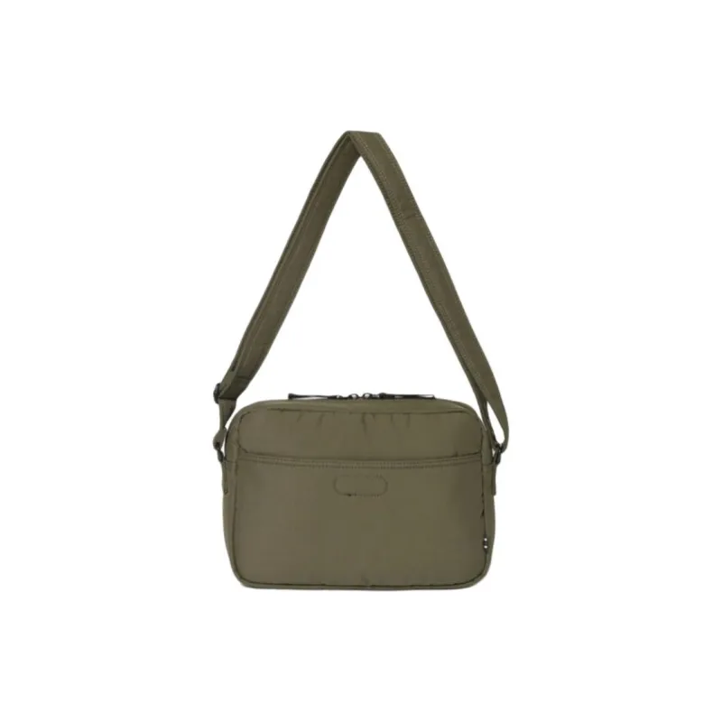 FILA Cotton Shoulder Bag, Crossbody Bag Trumpets Unisex Army Green-2