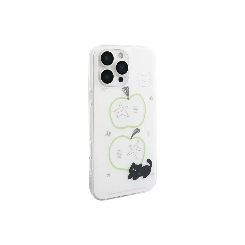 Sopi Acrylic Material Stars Apple Black Cat Phone Cases Compatible With IPhone 16/15 Pro Max/Apple 13/14 Pro/Max-3