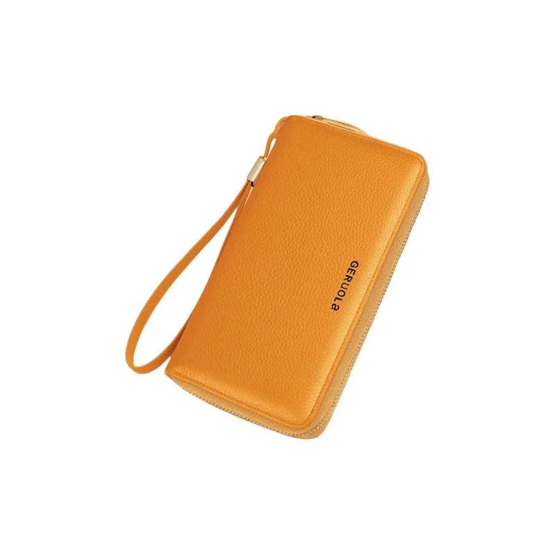 Gorora Top Grain Cow Leather Wallet Women's Multicolor-5