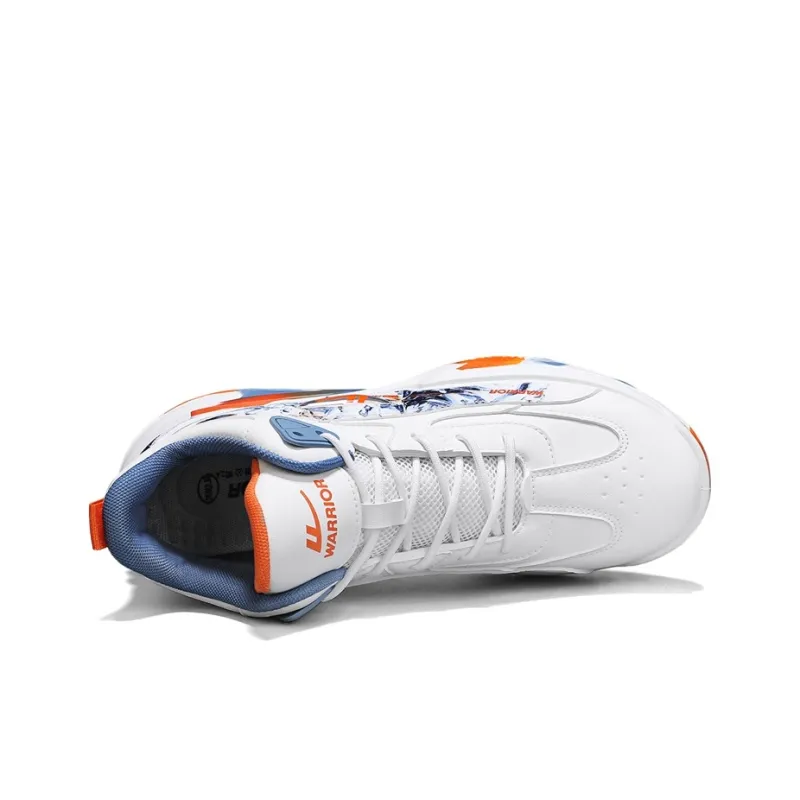 WARRIOR Basketball Shoes Men Low Top Orange-2