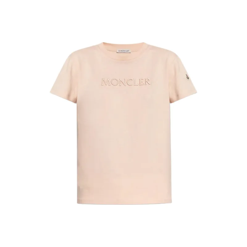 Moncler T Shirt Women's Light Pink-0