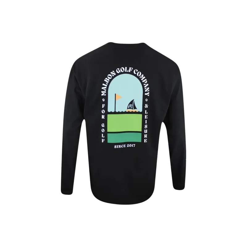 Malbon Golf T Shirt Men's Black-1
