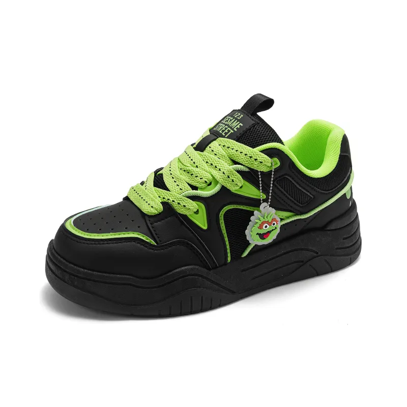 SESAME STREET Height Increasing Balance Impact Resistance Lightweight Breathable Slip Resistant Skateboard Shoes Unisex-14