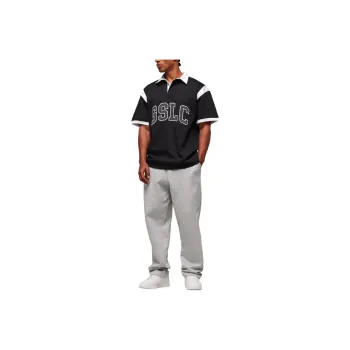 GYMSHARK Polo Shirts Men Black/White