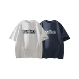 White Heather Gray+Navy Blue