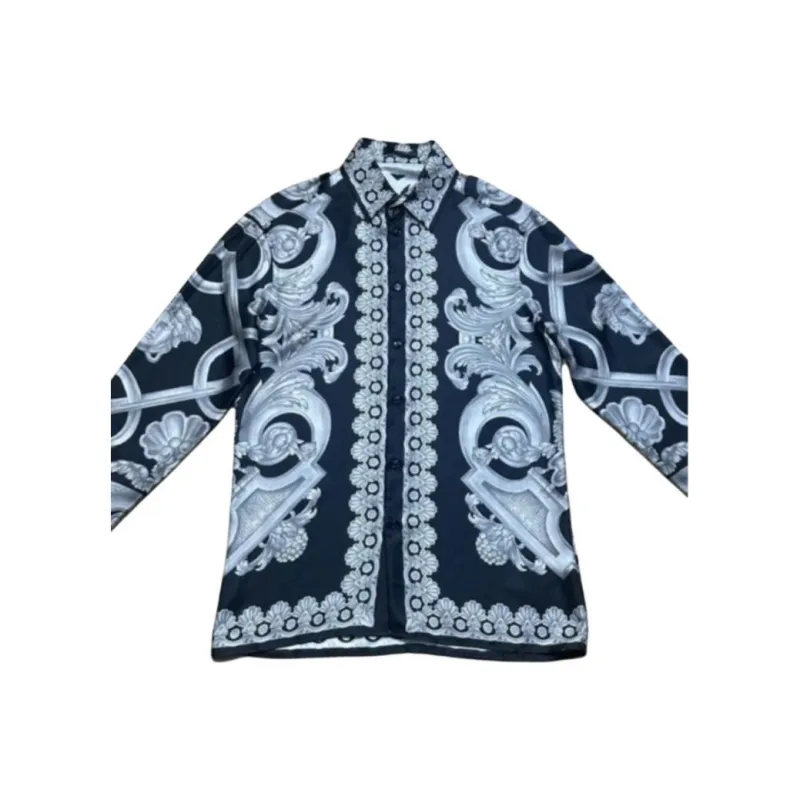 VERSACE Shirts Men Blue-2