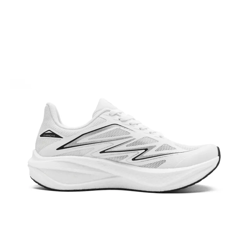 CHRROTA Low Top Running Shoes Unisex Silver White Swift Fly-2