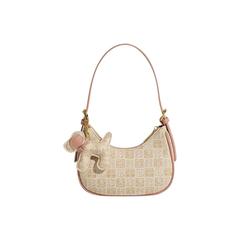 JANE KLAIN Synthetic Leather Shoulder Bag Women's Pink-0