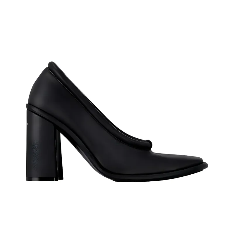 LOUIS VUITTON Berlin Chunky Heel High Heels 9.5cm Women's Black-1