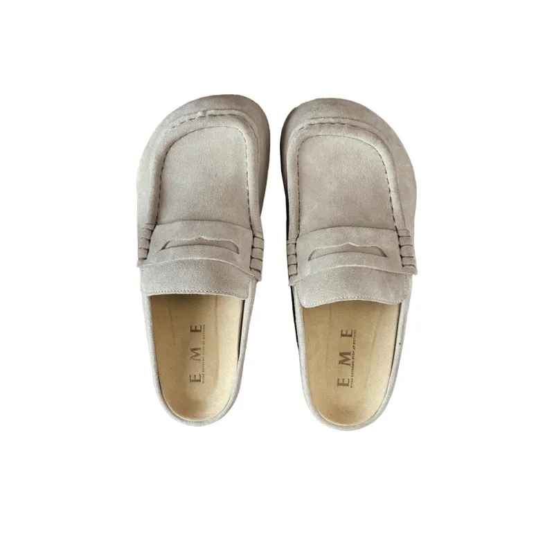MADE EXTREME Rubber Sole Stitching Abrasion Resistant Slip Resistant Closed Toe Slippers Unisex-8
