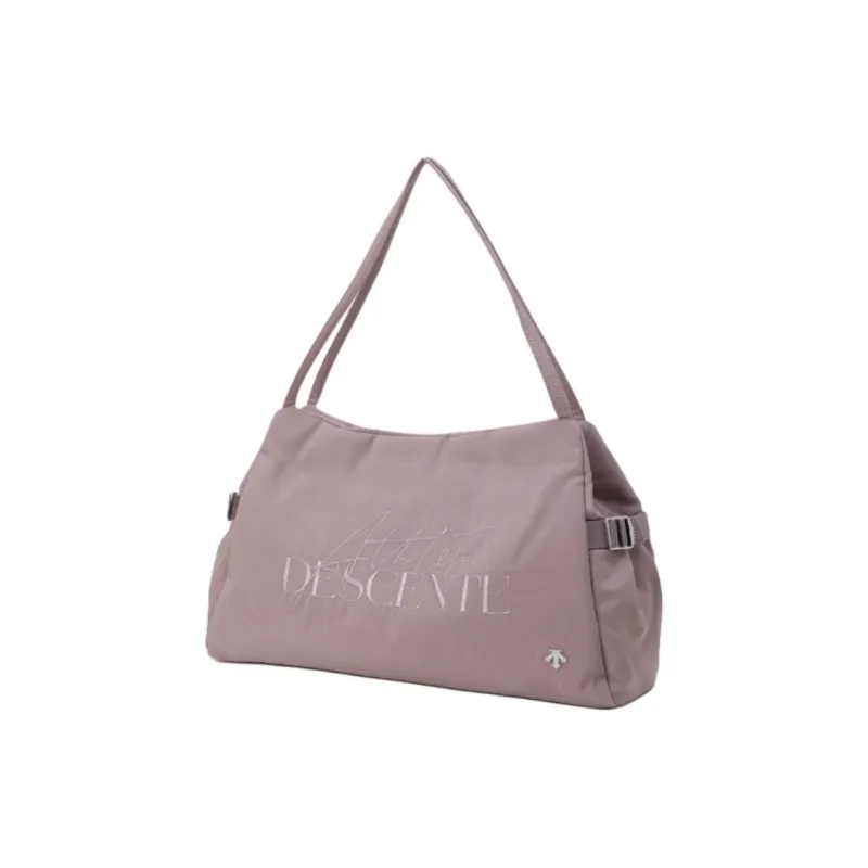 DESCENTE Nylon Handbag, Shoulder Bag Large Size Women's Pink Purple-1