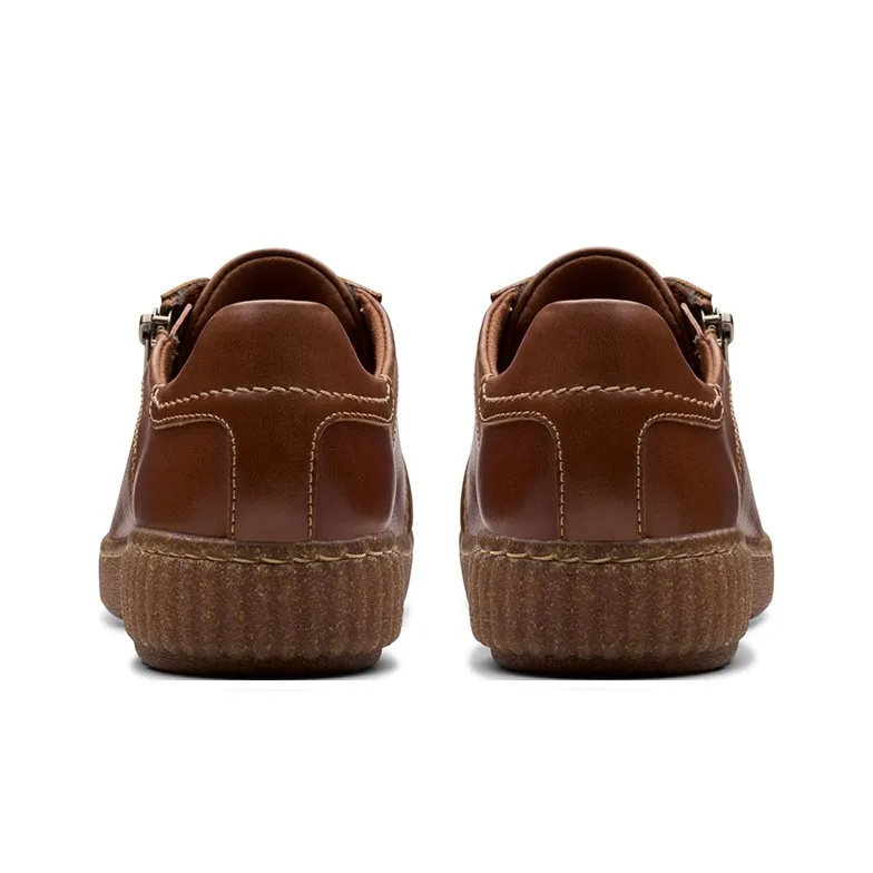 Clarks Anti Slip Wear Resistant Low Top Casual Shoes Women's Brown-5