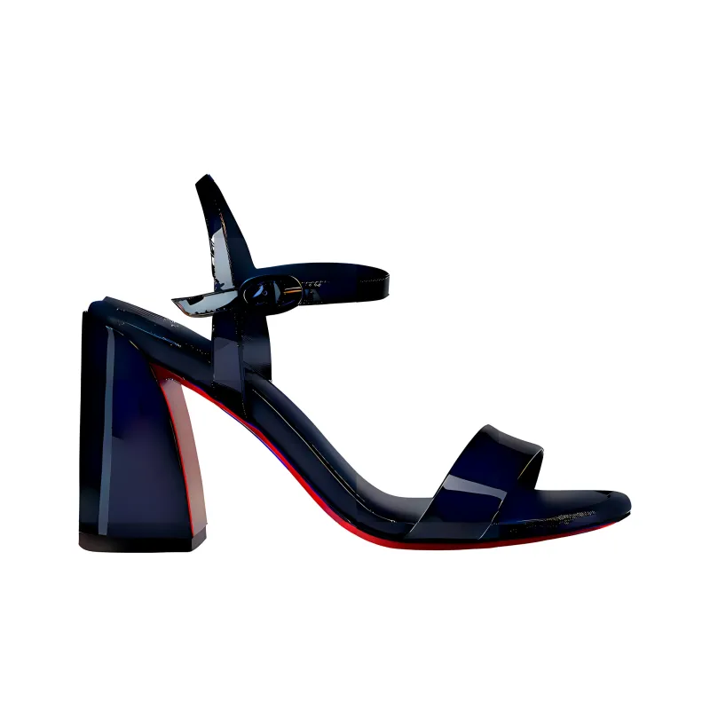 CL Miss Jane One Strap Sandals 8.5cm Women's Dark Blue-1
