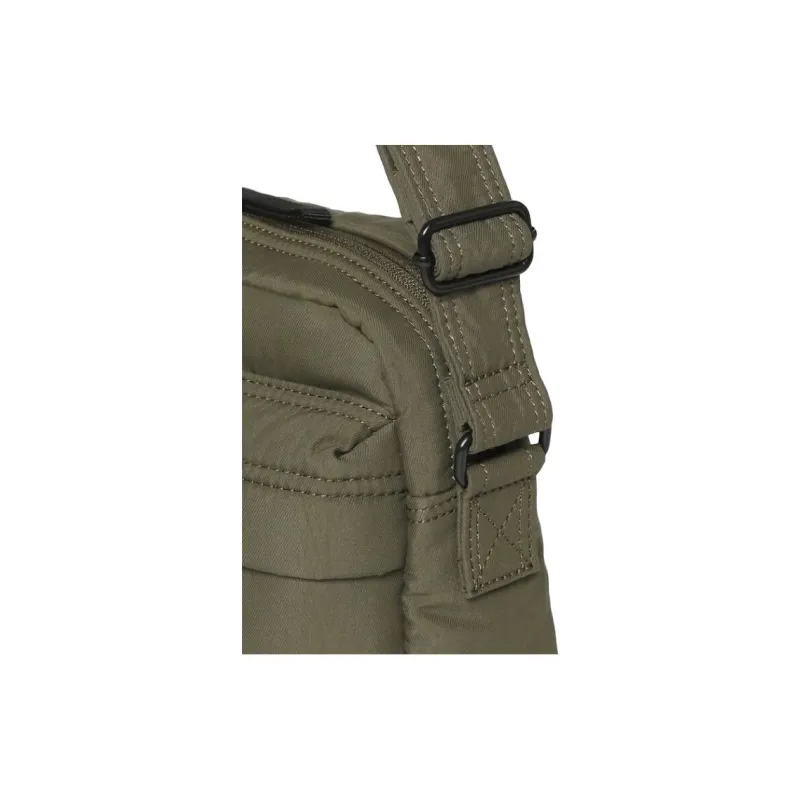 FILA Cotton Shoulder Bag, Crossbody Bag Trumpets Unisex Army Green-4