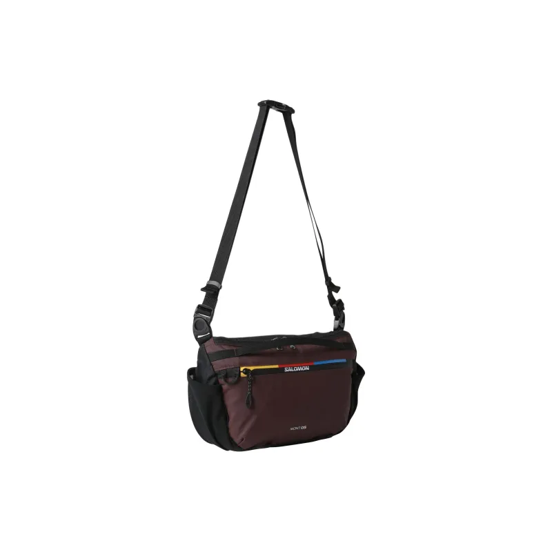 SALOMON Nylon Crossbody Bag, Shoulder Bag Unisex Chocolate-1