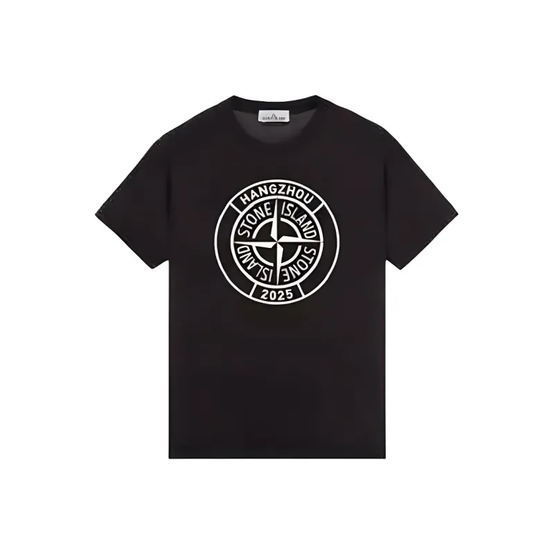 STONE ISLAND T Shirts Men Black-0