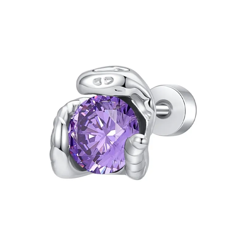 Lady Go Titanium Steel Stud Earrings Unisex-5