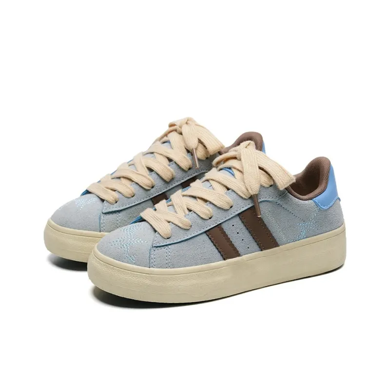 PIYOPIYO Low Top Skateboard Shoes Women's Blue-1