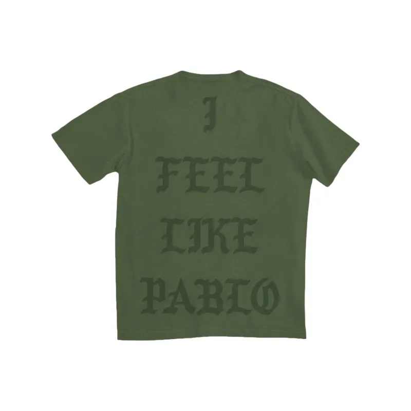 Kanye West T Shirt Men's Army Green-1