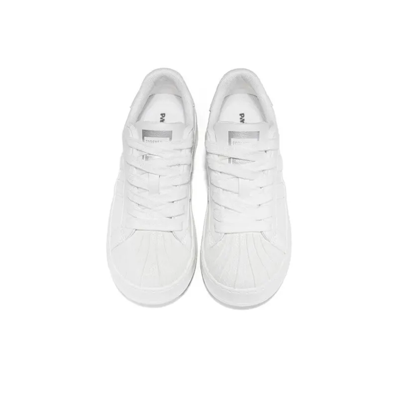 PIYOPIYO Low Top Skateboard Shoes Women's White-2