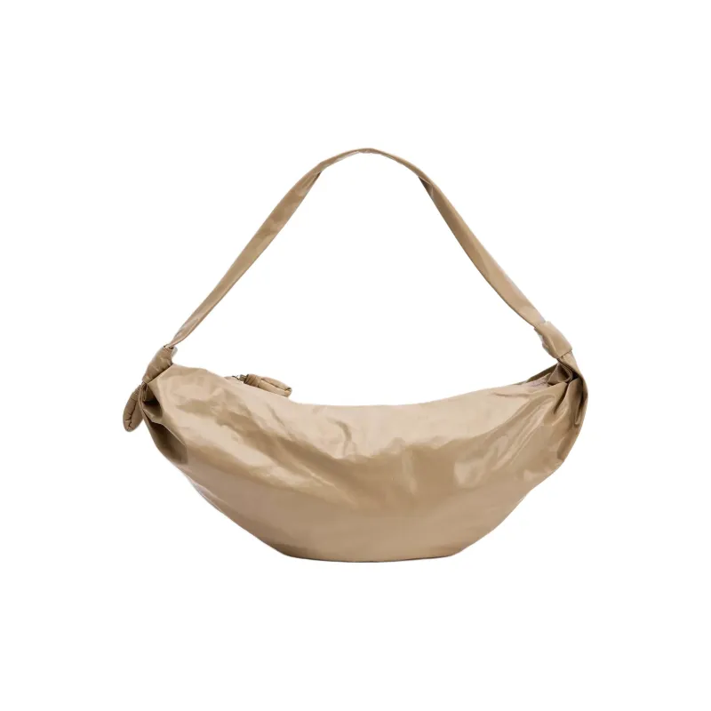 Lemaire Croissant Series Cow Leather Croissant Bag, Crossbody Bag, Shoulder Bag Tubas Unisex Yellow-0