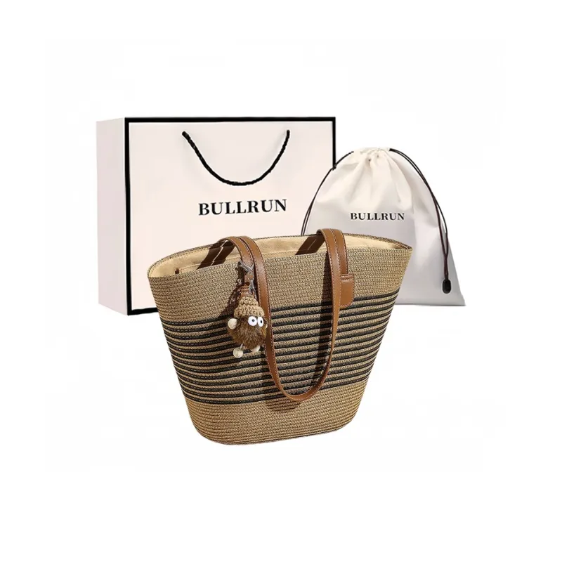 Bullrun Fabric Shoulder Bag Large Size Women's Multicolor-5