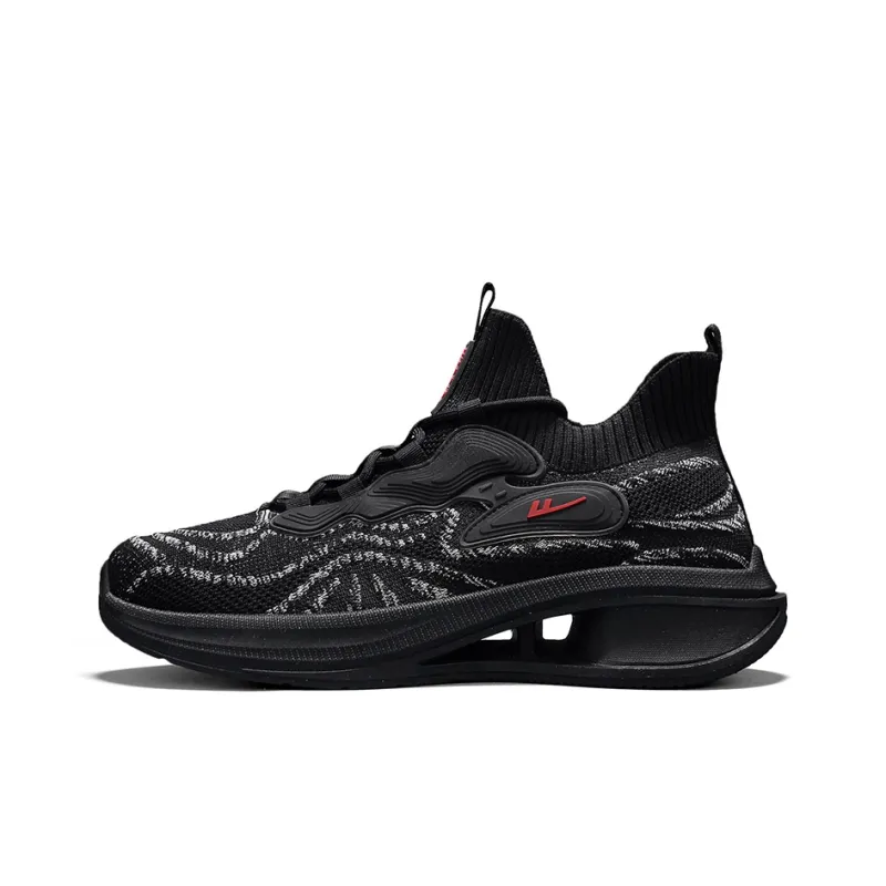 WARRIOR Running Shoes Men Low Top Red-0