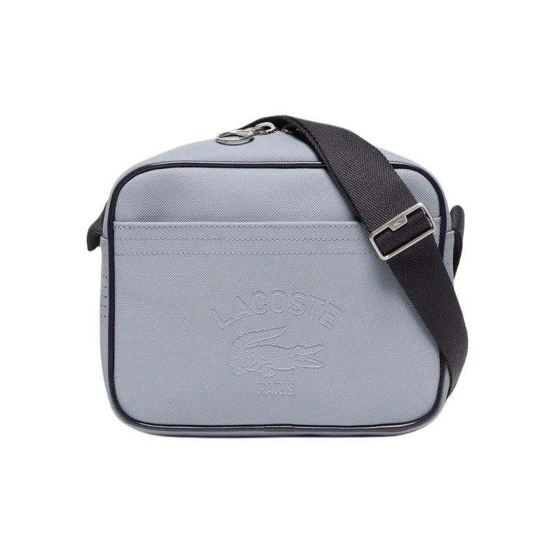 LACOSTE PVC Shoulder Bag Mini Unisex Sax Blue-0