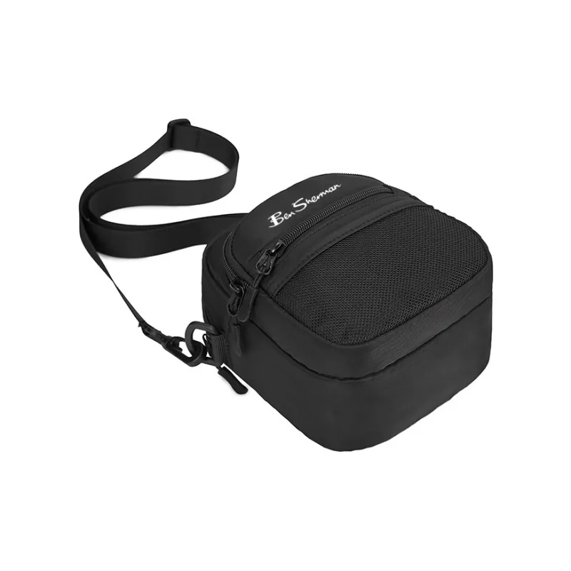 BEN SHERMAN Oxford Shoulder Bag Unisex Black-3