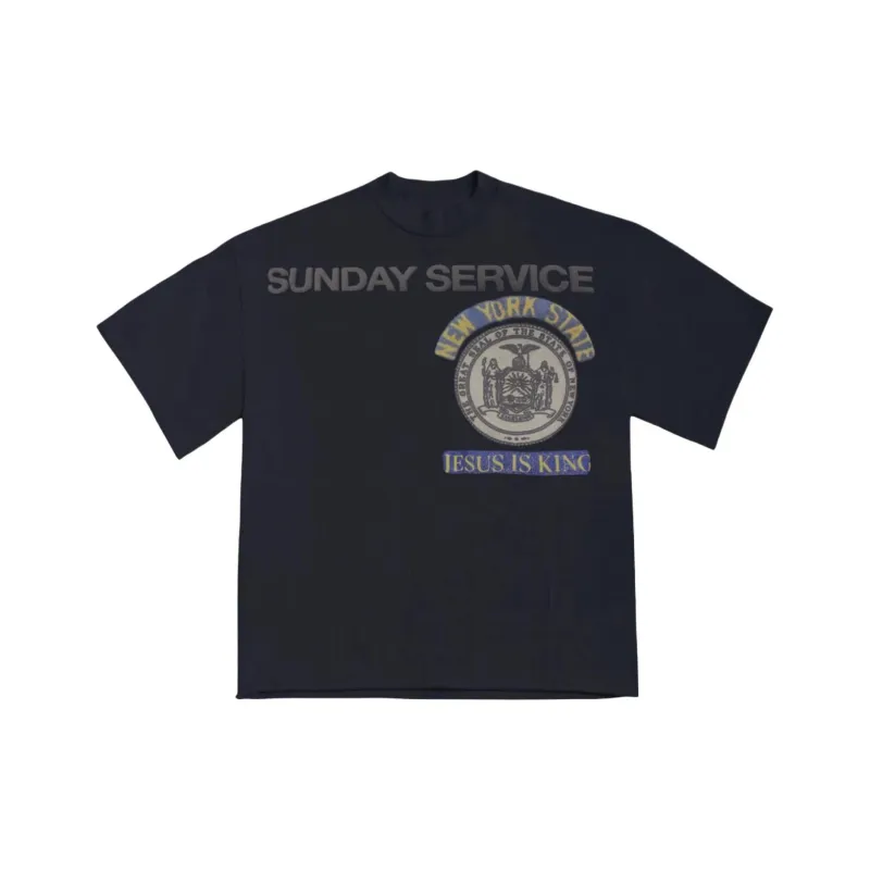 Kanye West T Shirt Men's Marine Blue-0