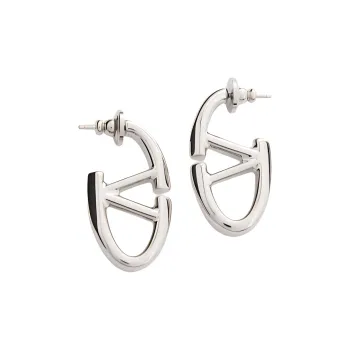Valentino Brass Earrings Women's Silver