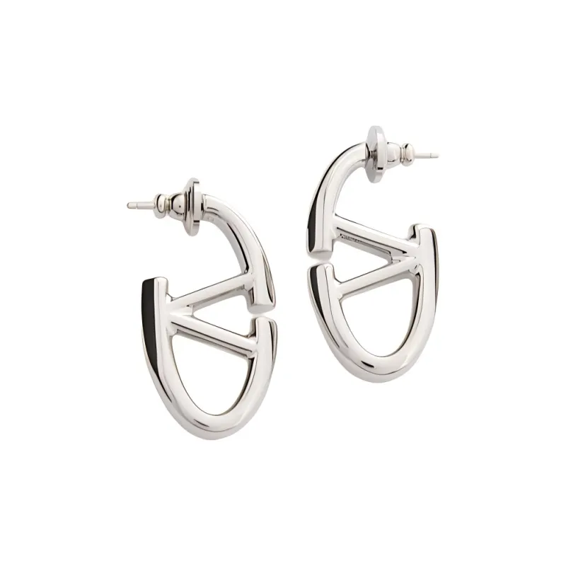 Valentino Brass Earrings Women's Silver-0