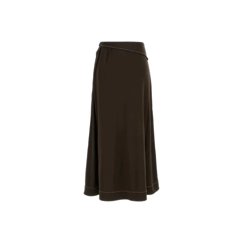TORY BURCH Casual Long Skirt Women's Tan-1