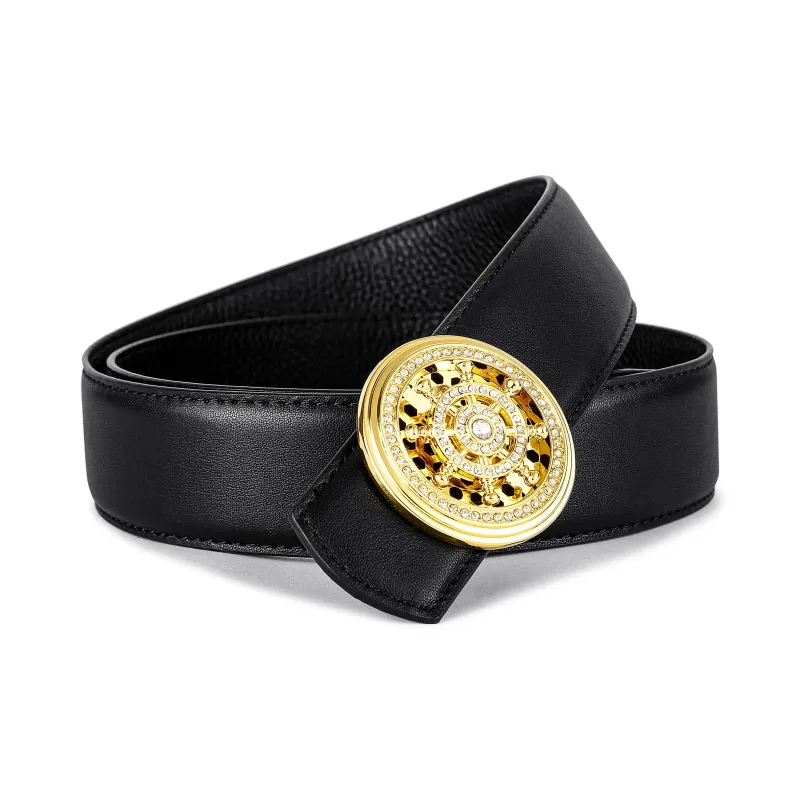 Ace Paul Cow Leather Belt Unisex Width 3.8cm-20