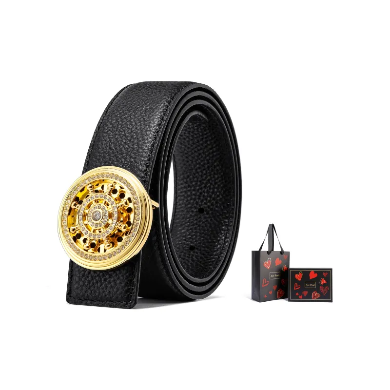 Ace Paul Cow Leather Belt Unisex Width 3.8cm-17