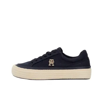 Tommy Hilfiger Anti Slip Wear Resistant Low Top Skateboard Shoes Women's Dark Blue