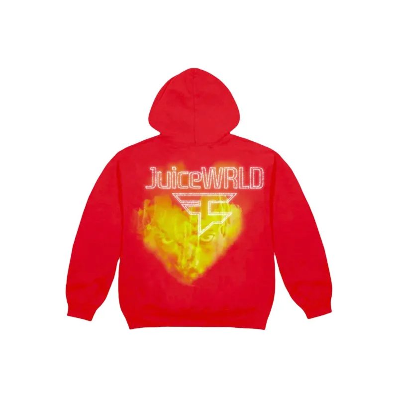 Juice Wrld x FAZE CLAN Sweatshirt Men's Red-1