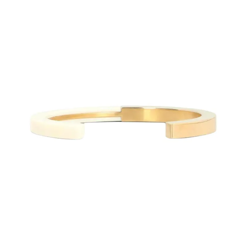 SAINT LAURENT Duet Debossed logo Bracelet-1