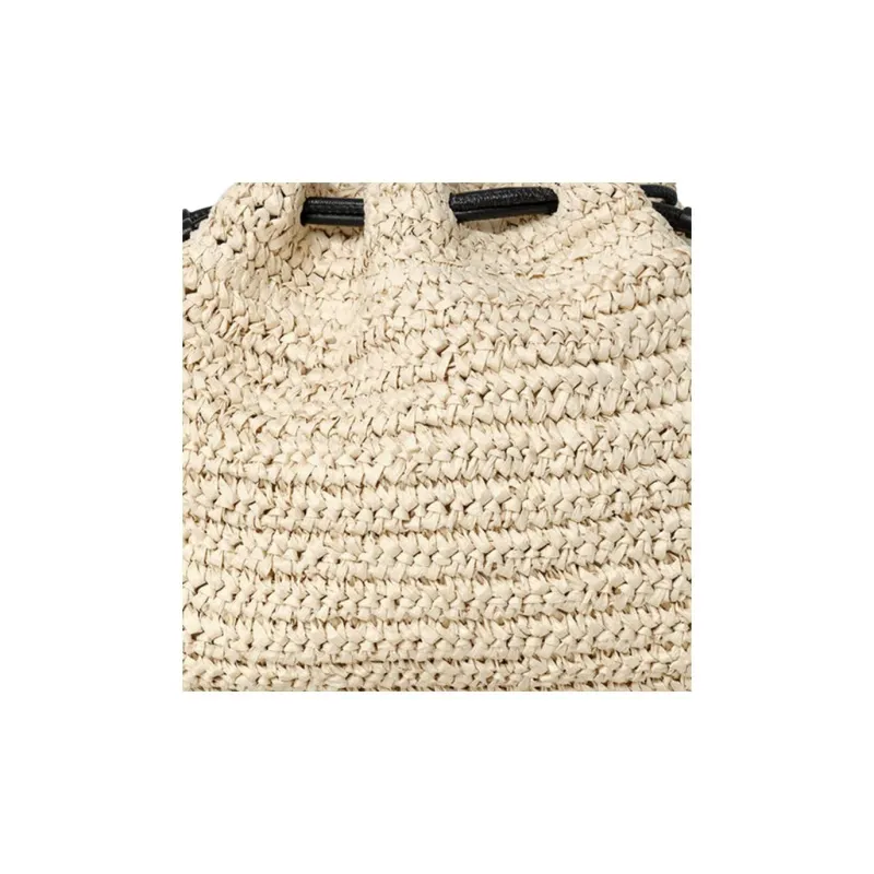 COS Cavatelli Paper Reed Crossbody Bag Clutch Mini Women's Beige-3