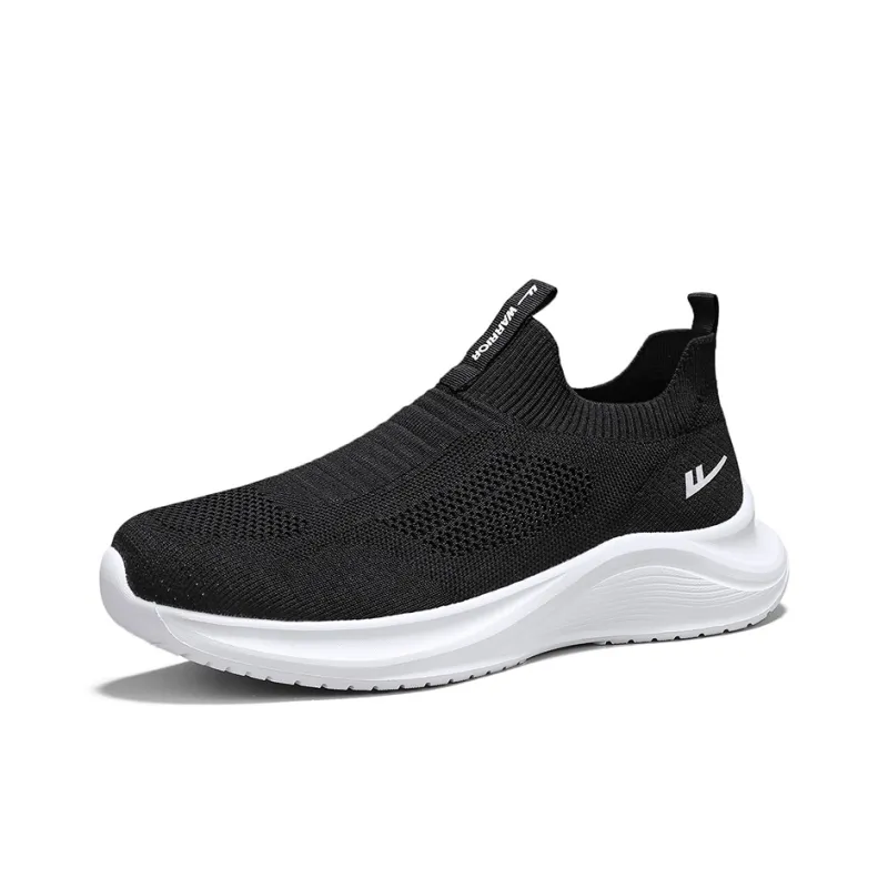 Warrior Wear resistant, Lightweight, Breathable, And Non slip. Low Top Casual Shoes Men's Black-3