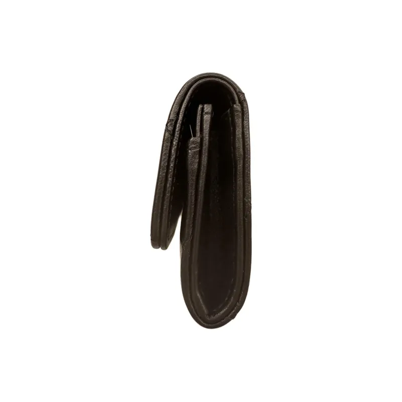 CHANEL Rhinestone Lambskin Card Holder Women's Black-1