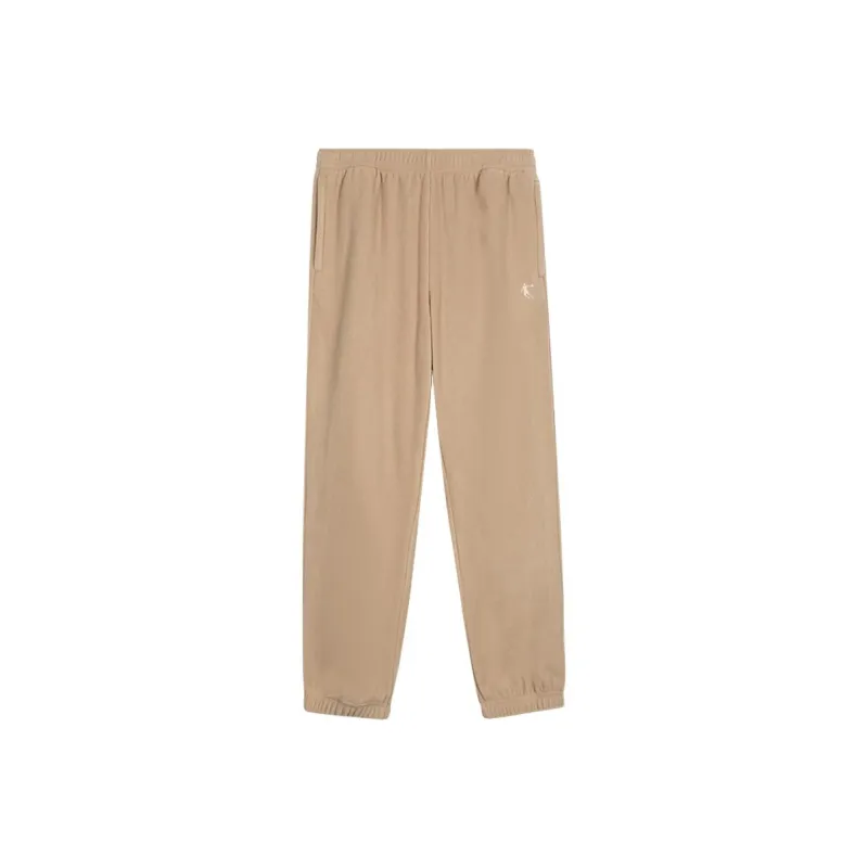 QIAODAN Casual Pants Unisex Wheat Brown-0
