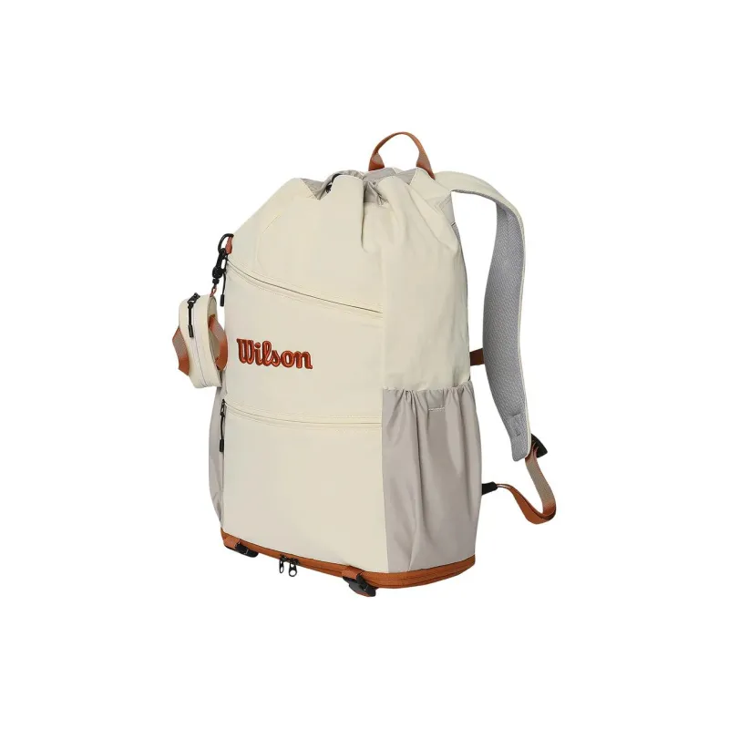 Wilson Polyester Backpack Unisex White-0