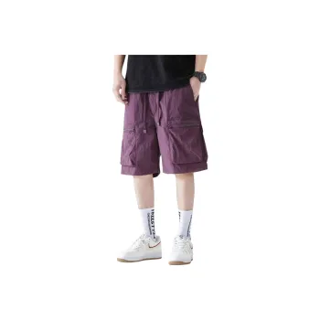 KVIV Casual Shorts Men Purple 