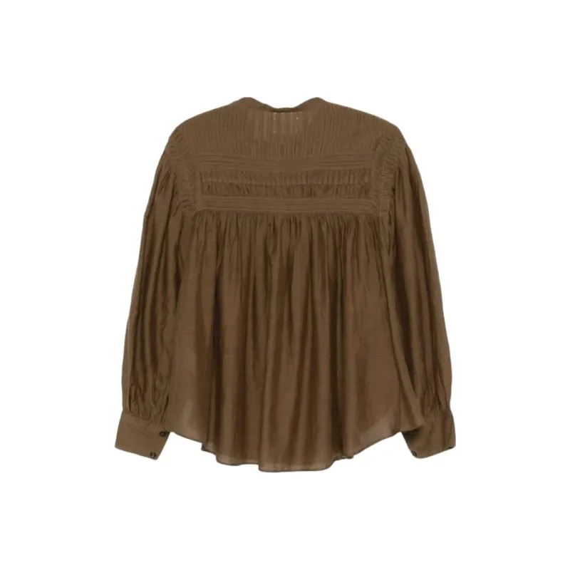 ISABEL MARANT Gathered Plalia Blouse-1