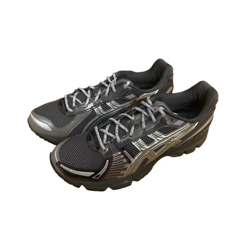 KITH x Asics GEL Kayano 12.1 Anti Slip Wear Resistant Low Top Running Shoes Unisex Black Silver-1